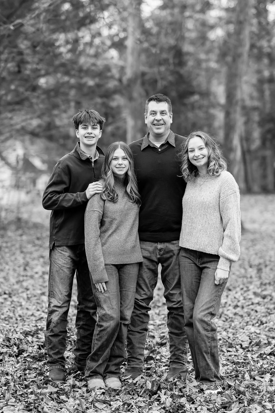 The Dagger Shine family. Kevin with his children.